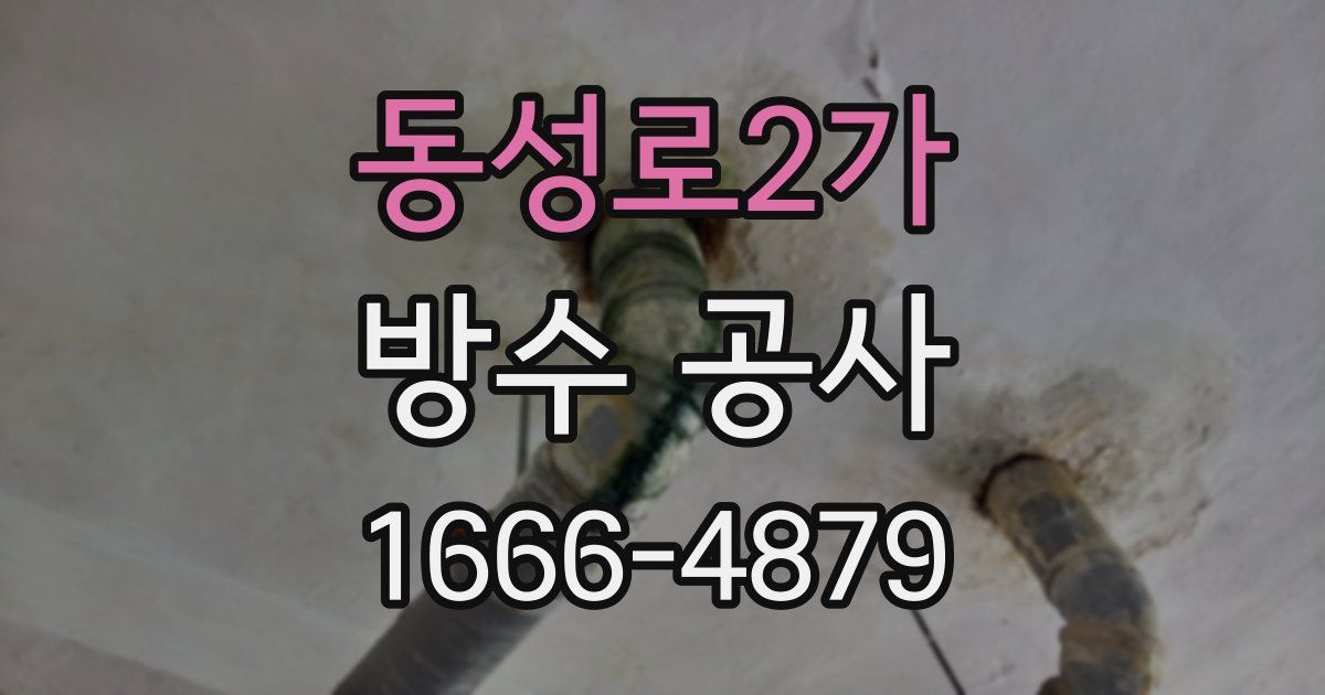 동성로2가 방수 공사
