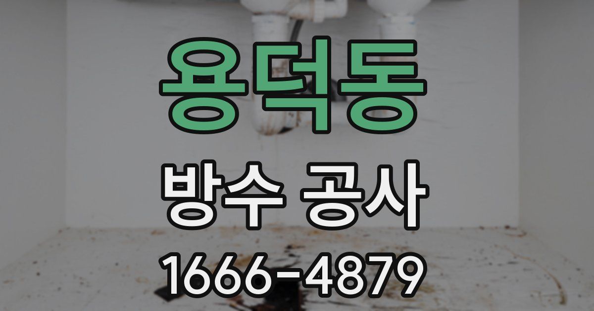 용덕동 방수 공사