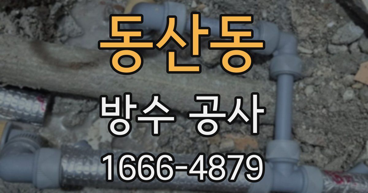 동산동 방수 공사