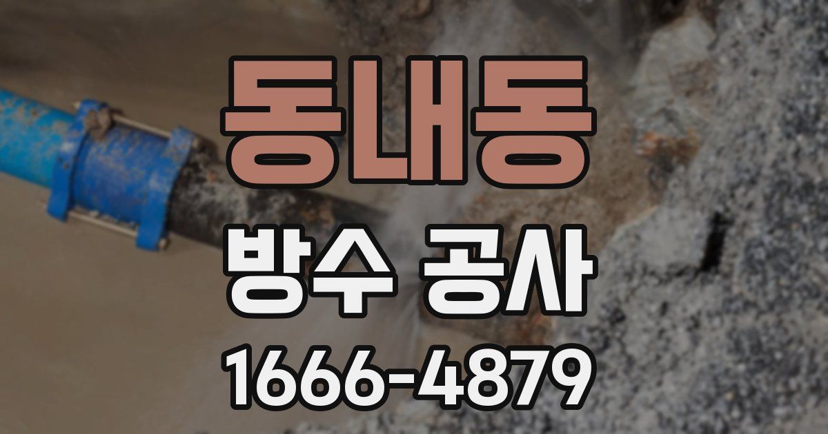 동내동 방수 공사