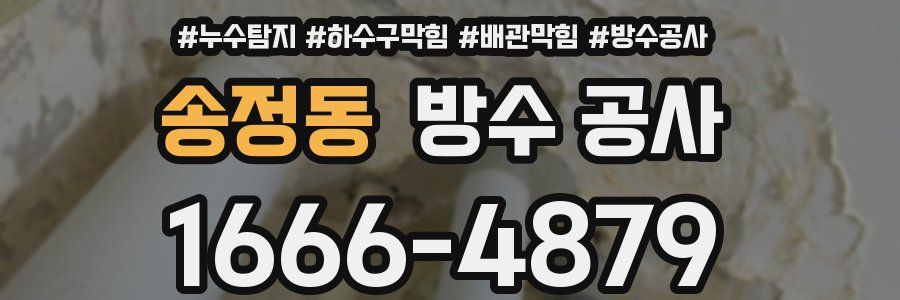 송정동 방수 공사