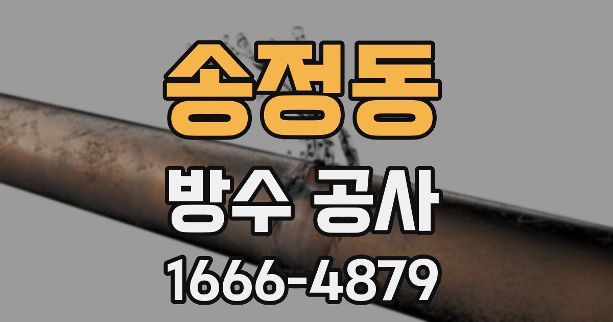 송정동 방수 공사