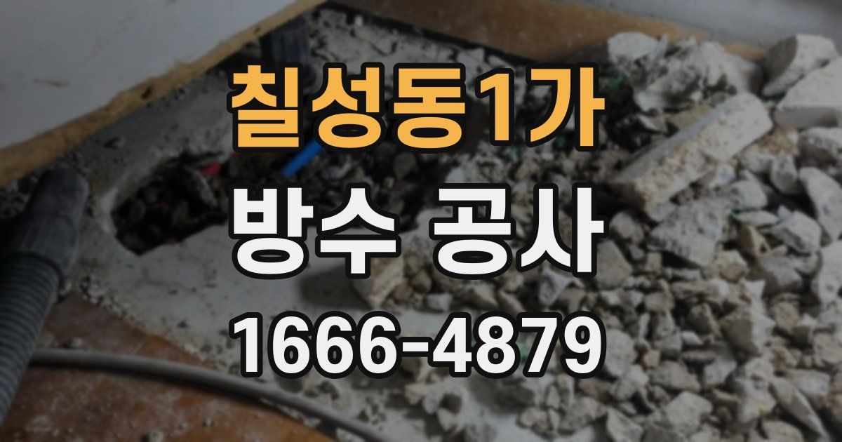 칠성동1가 방수 공사