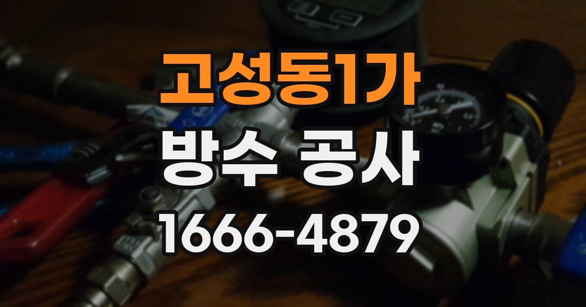 고성동1가 방수 공사