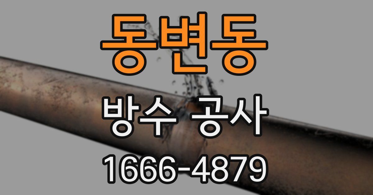 동변동 방수 공사