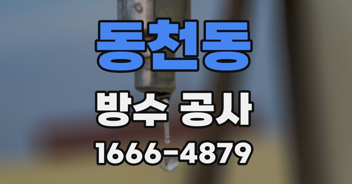 동천동 방수 공사