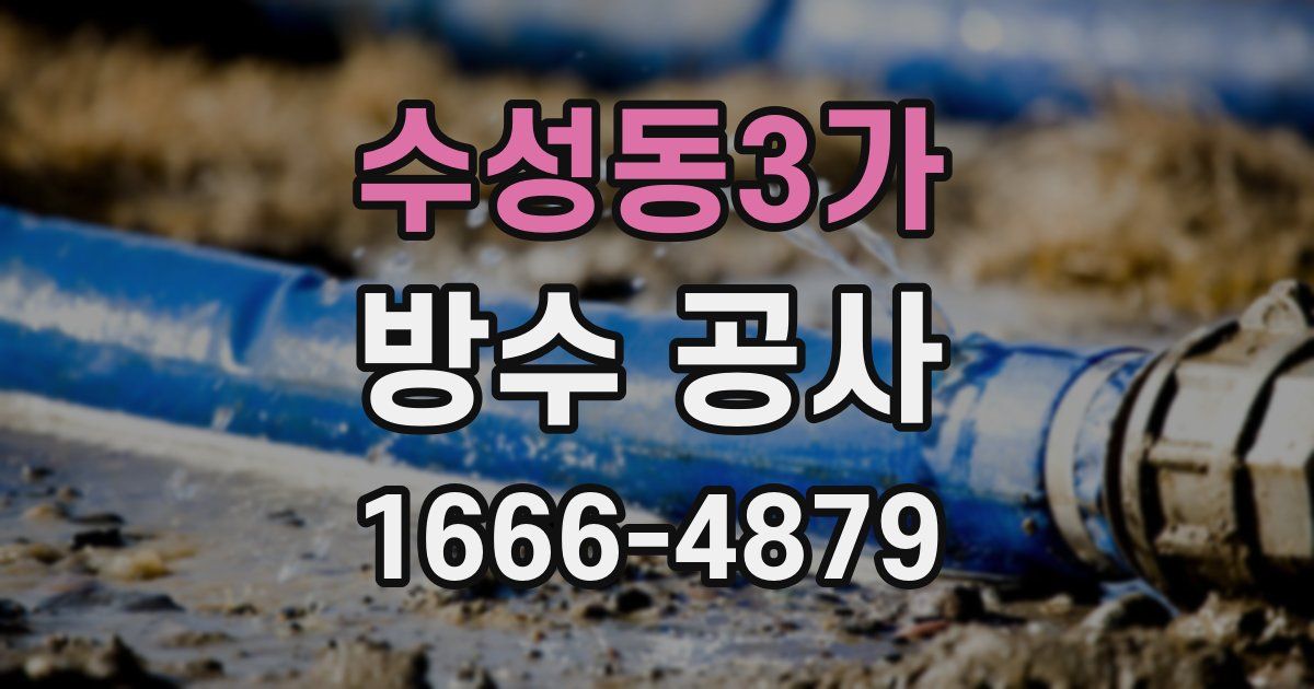 수성동3가 방수 공사