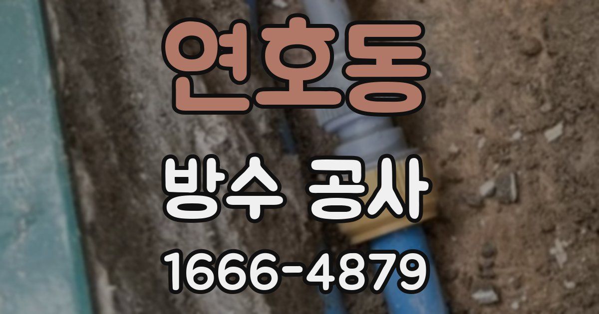 연호동 방수 공사