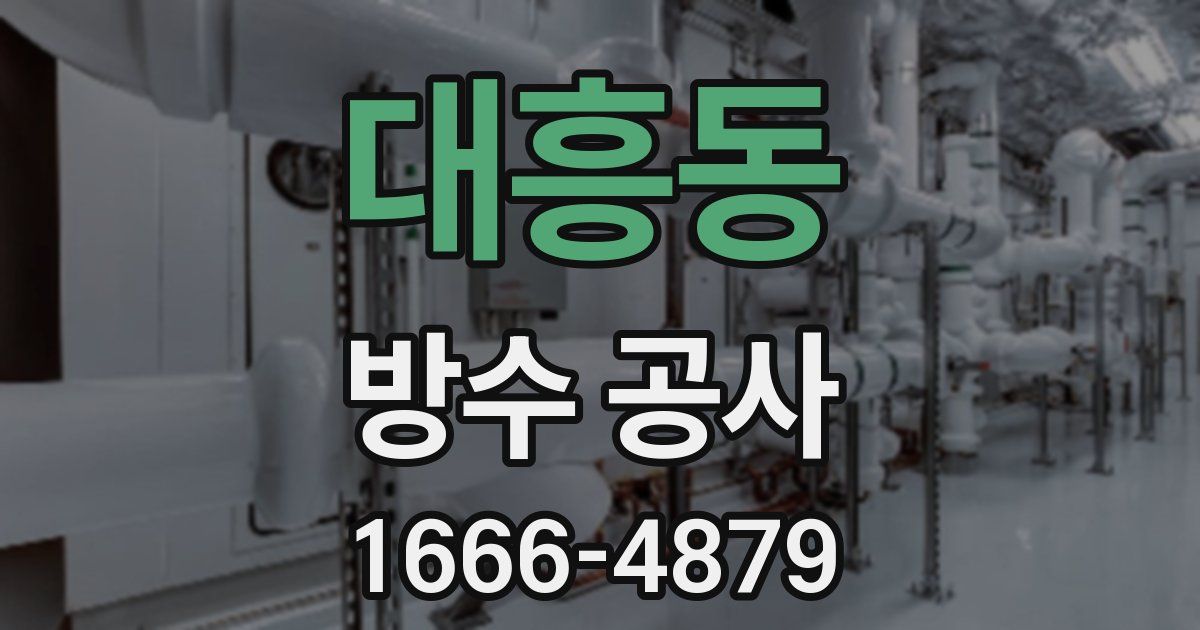 대흥동 방수 공사