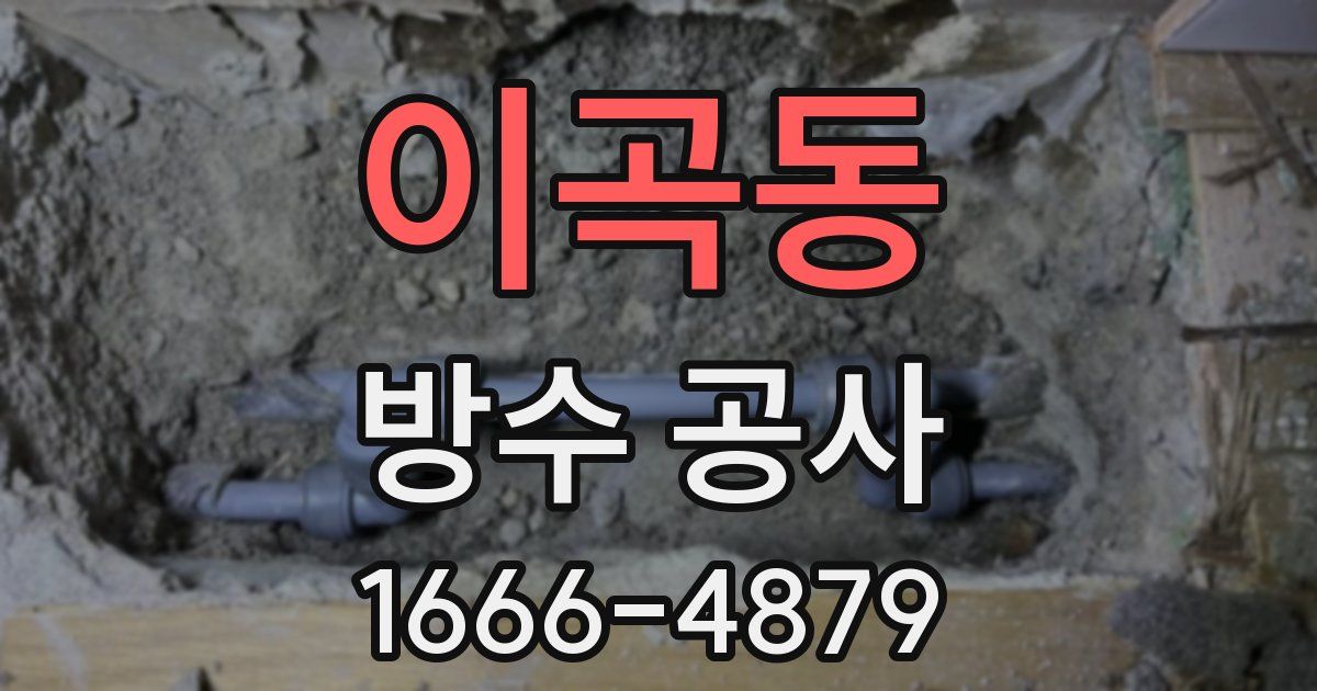 이곡동 방수 공사