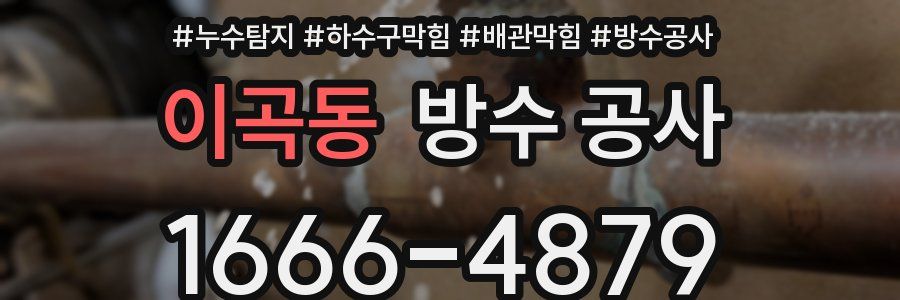 이곡동 방수 공사