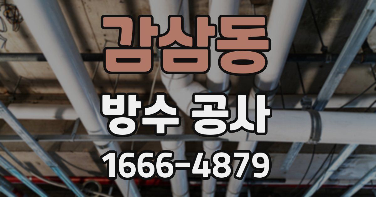 감삼동 방수 공사