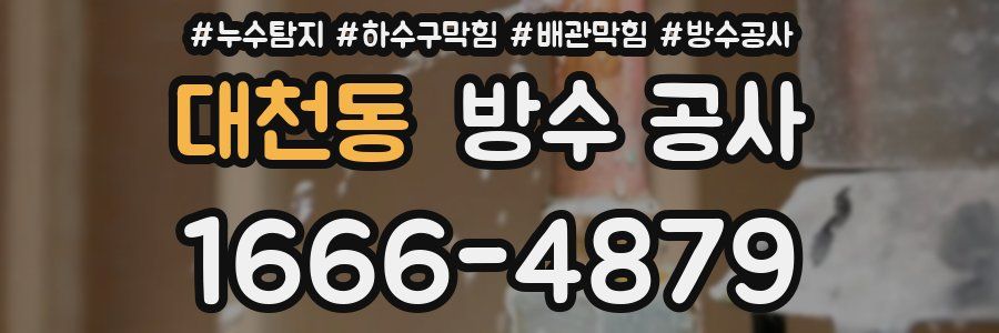 대천동 방수 공사