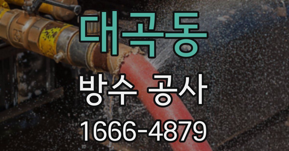대곡동 방수 공사