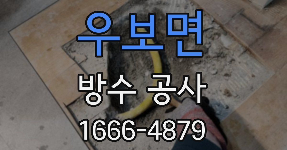 우보면 방수 공사