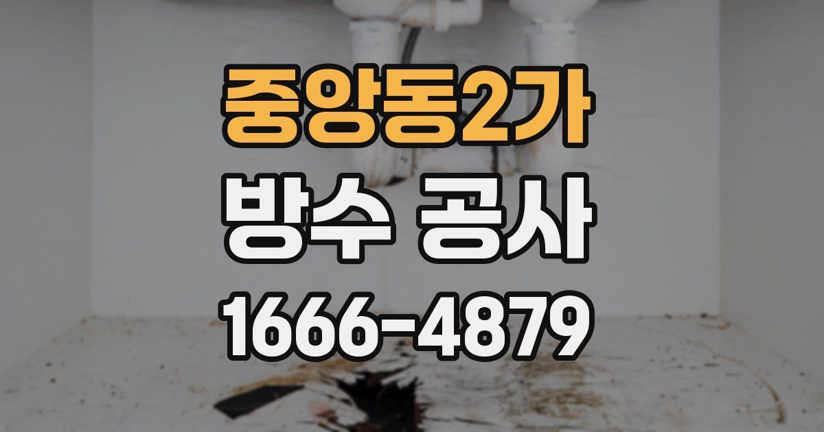 중앙동2가 방수 공사