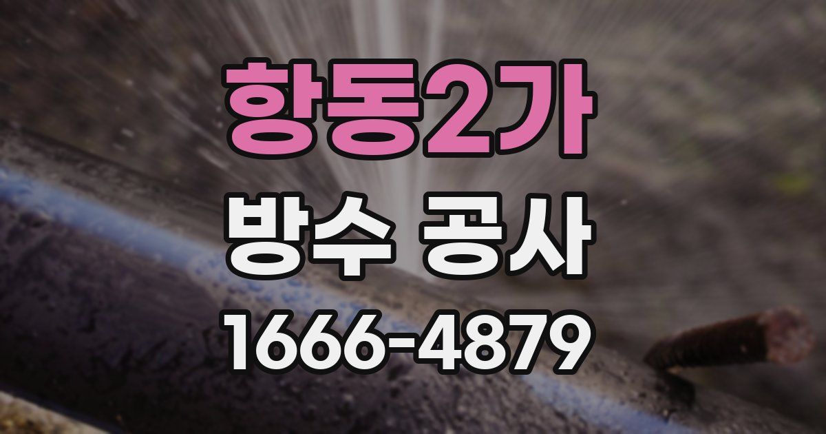 항동2가 방수 공사