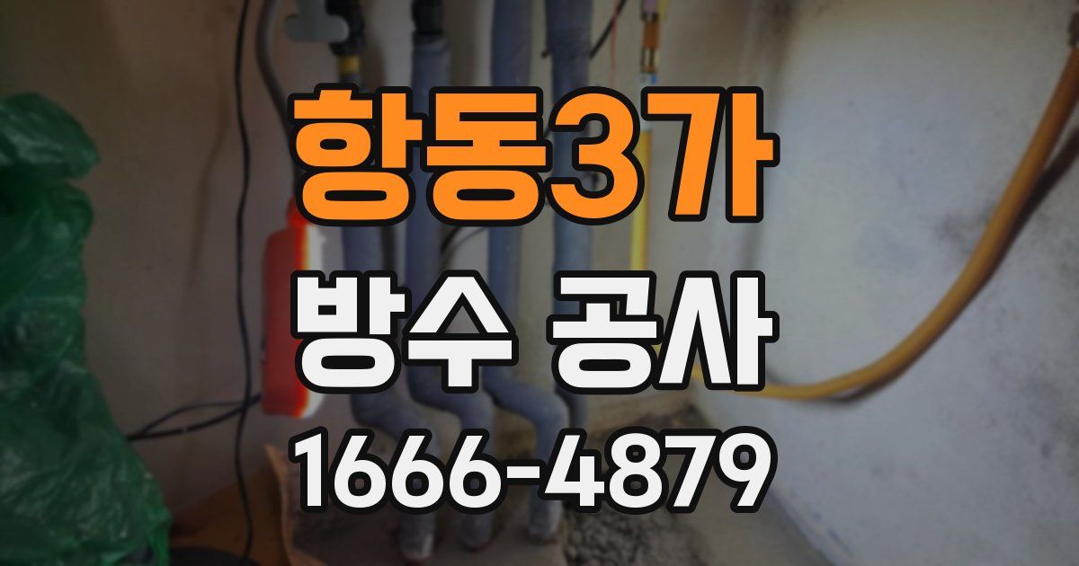 항동3가 방수 공사