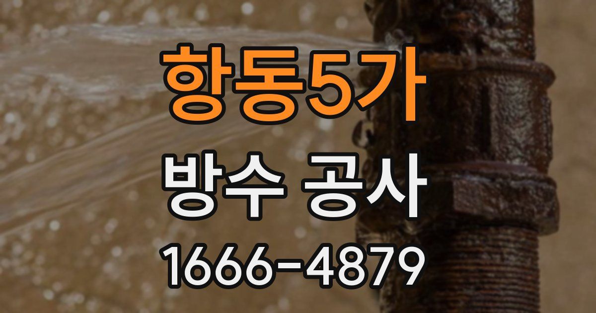 항동5가 방수 공사