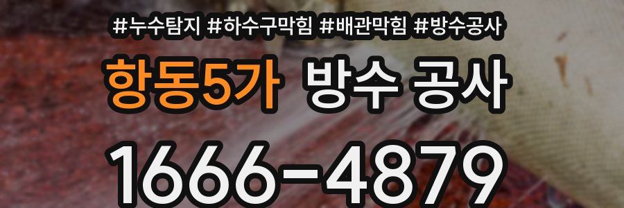 항동5가 방수 공사