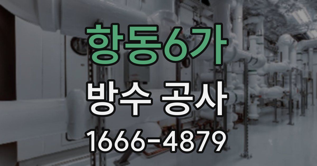 항동6가 방수 공사