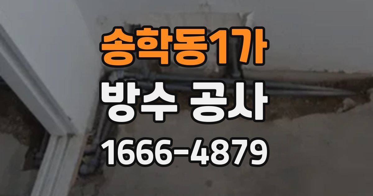 송학동1가 방수 공사