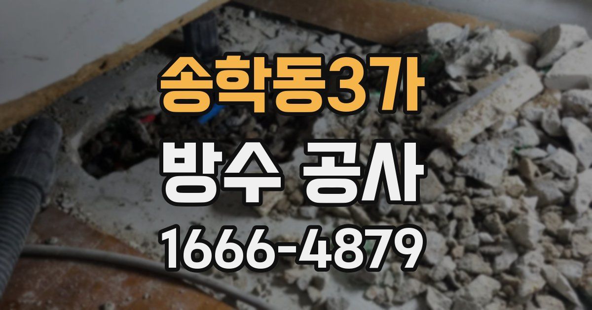송학동3가 방수 공사