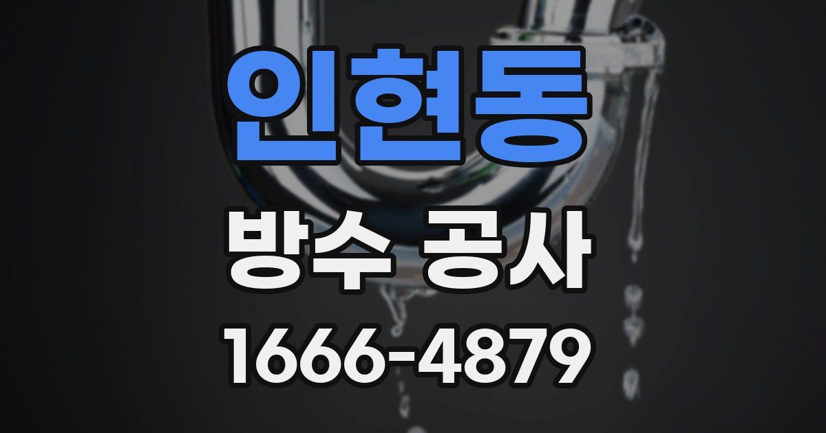 인현동 방수 공사