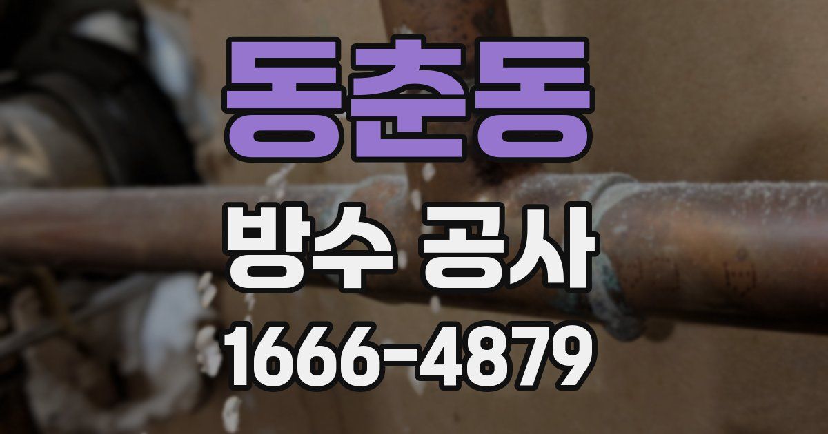 동춘동 방수 공사