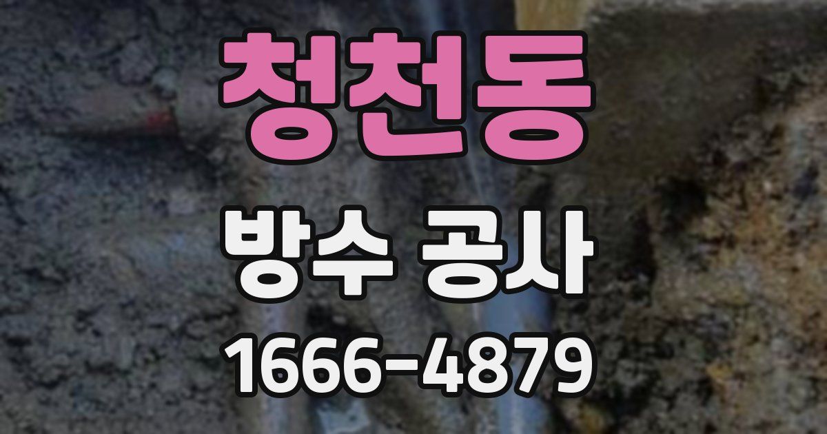 청천동 방수 공사