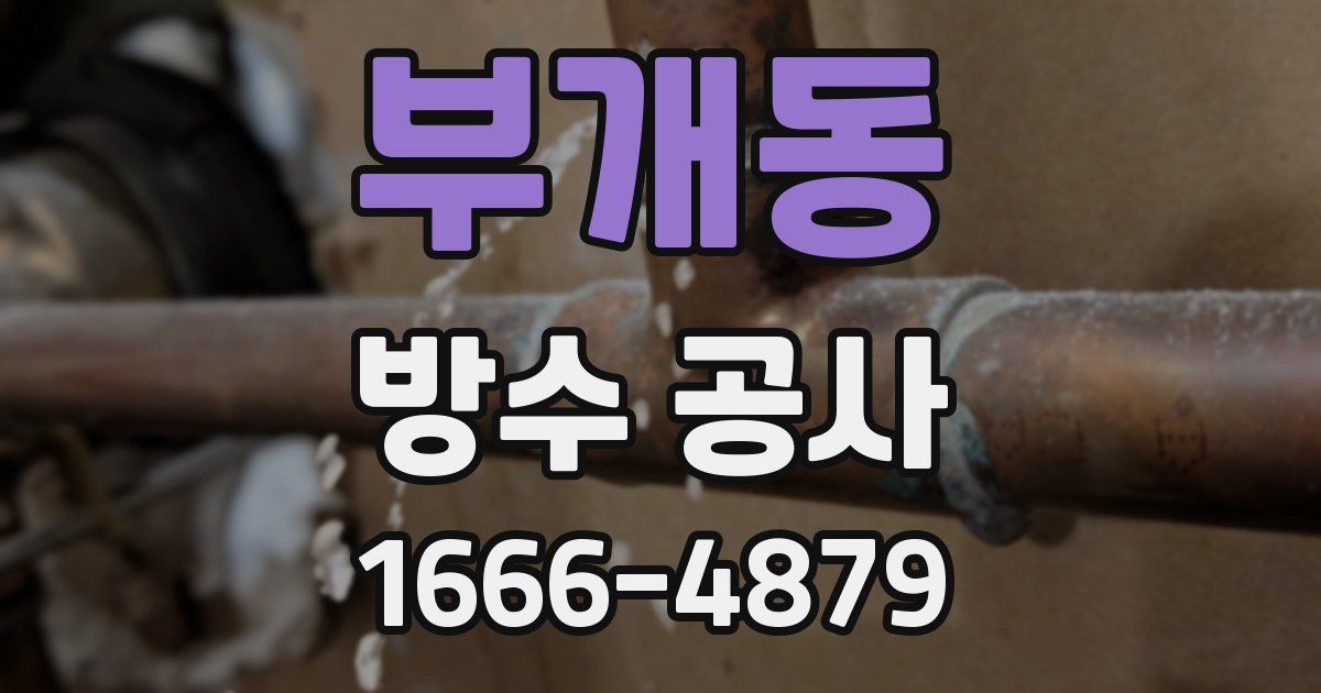 부개동 방수 공사