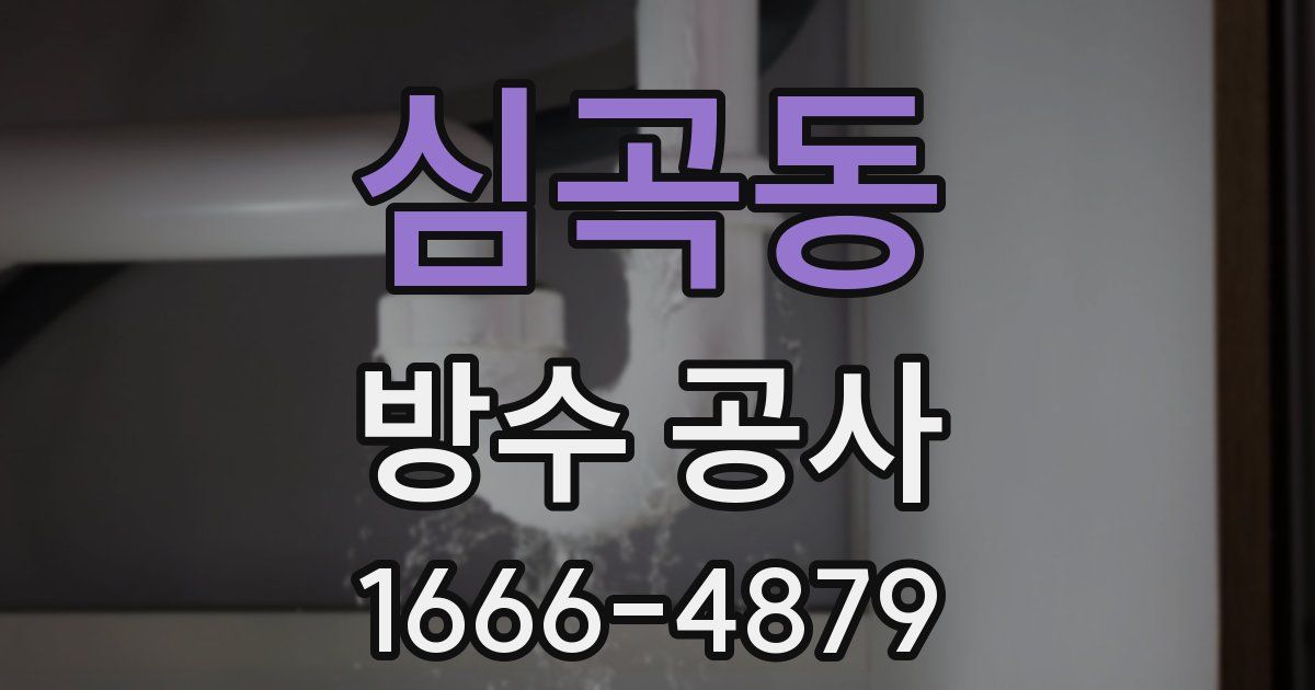 심곡동 방수 공사