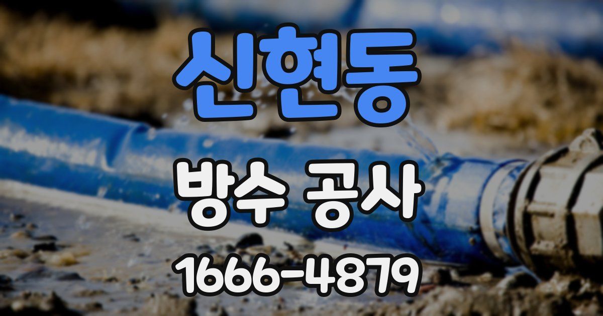 신현동 방수 공사