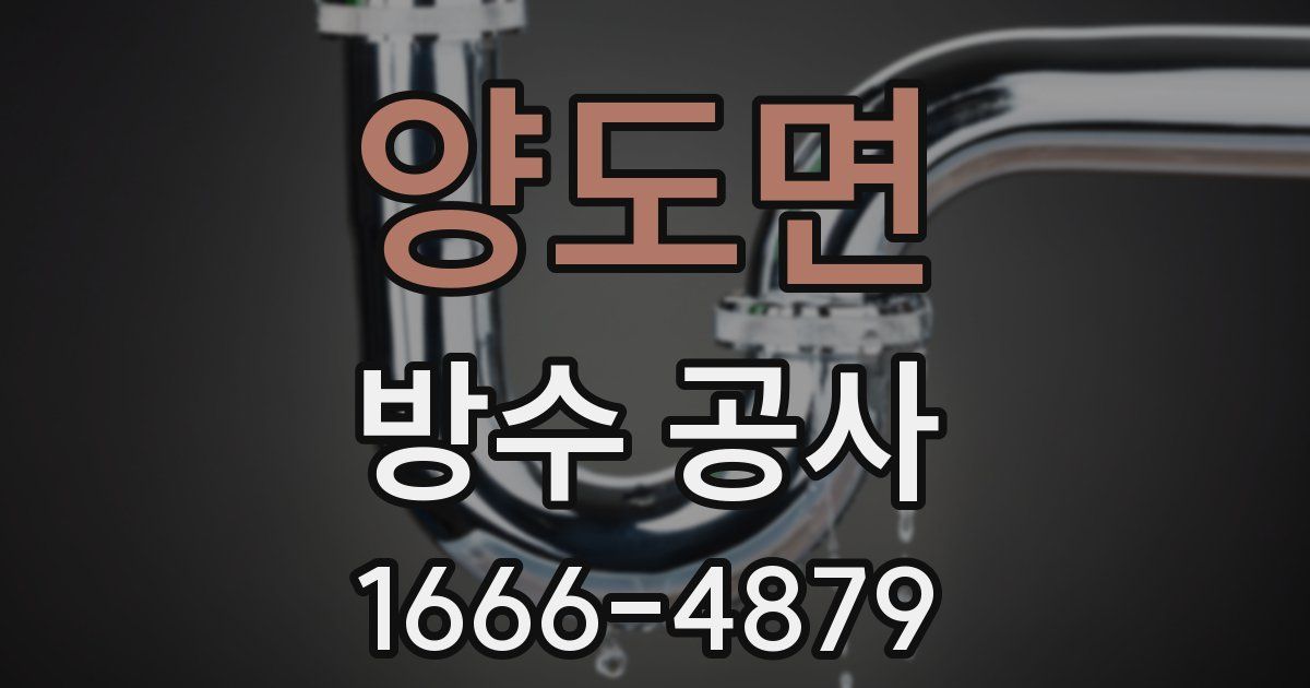양도면 방수 공사