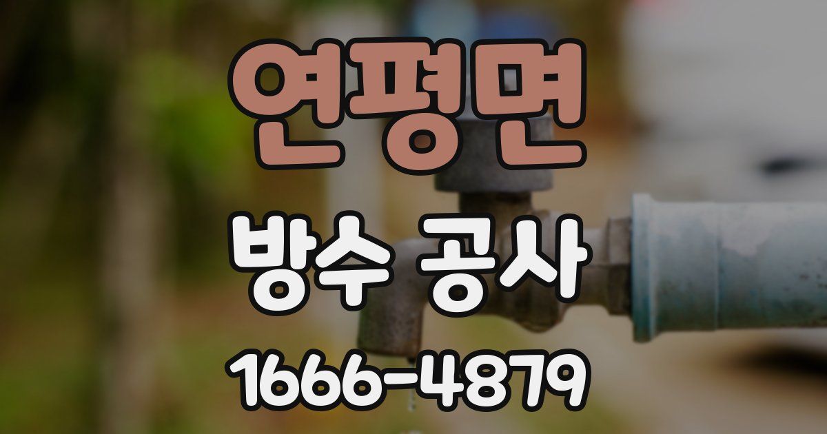 연평면 방수 공사