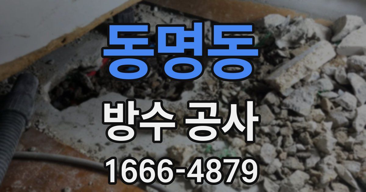 동명동 방수 공사