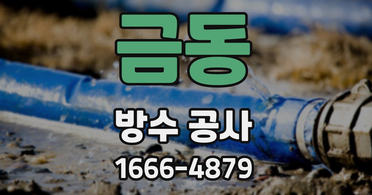 금동 방수 공사
