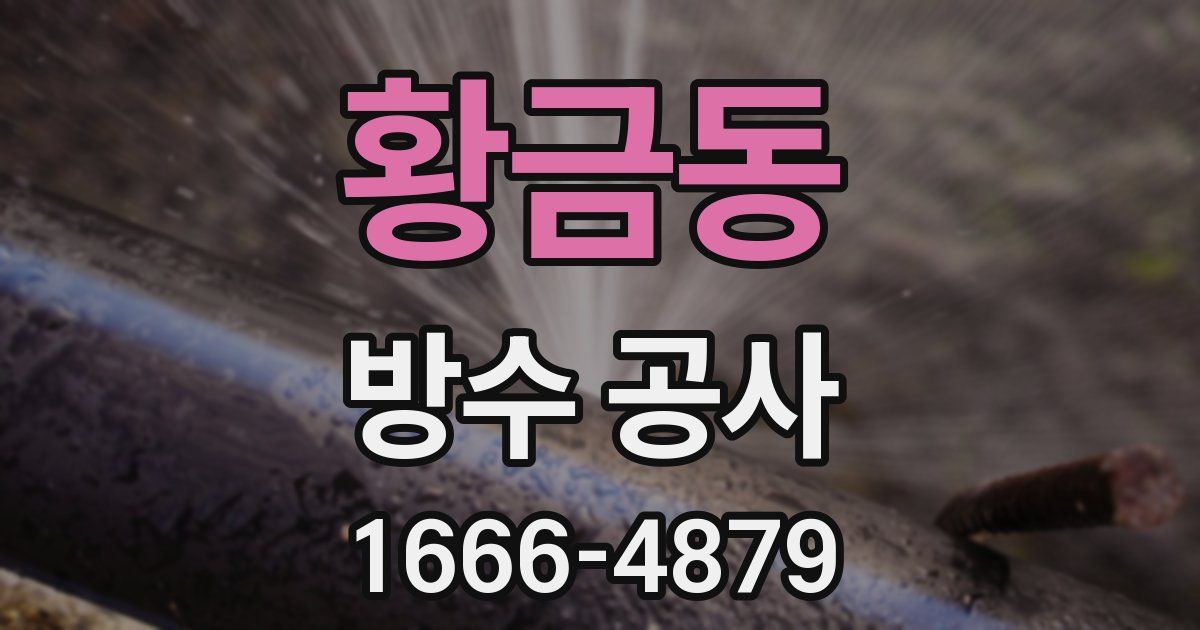 황금동 방수 공사