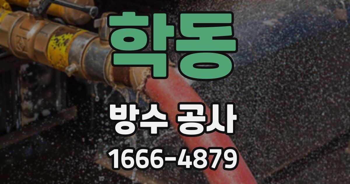 학동 방수 공사