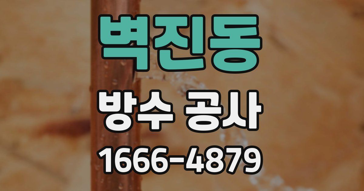 벽진동 방수 공사