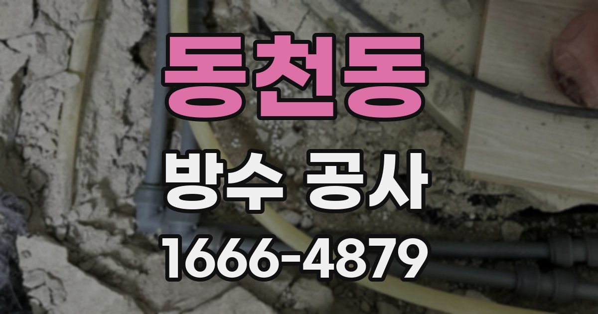 동천동 방수 공사