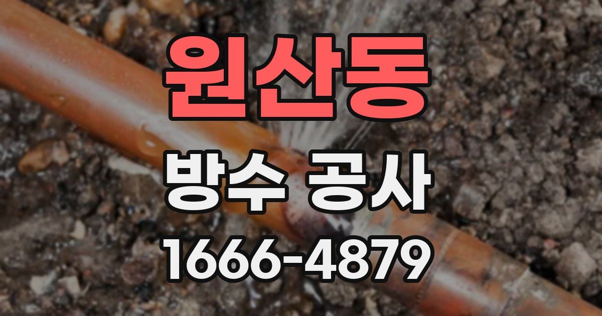 원산동 방수 공사