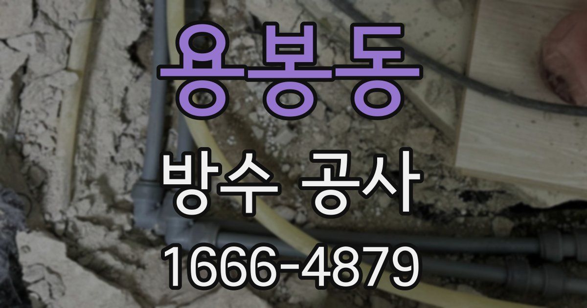 용봉동 방수 공사