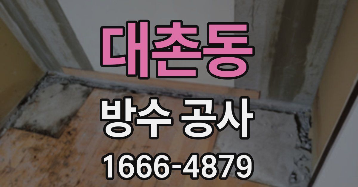대촌동 방수 공사