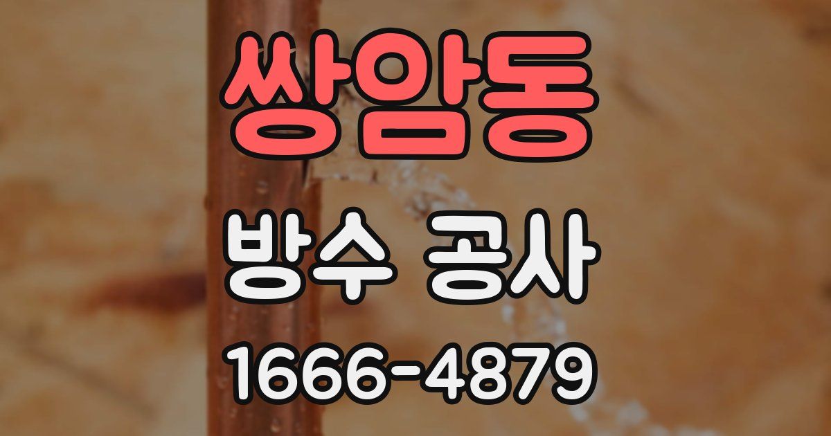쌍암동 방수 공사