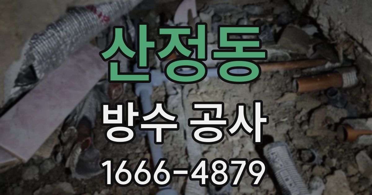 산정동 방수 공사