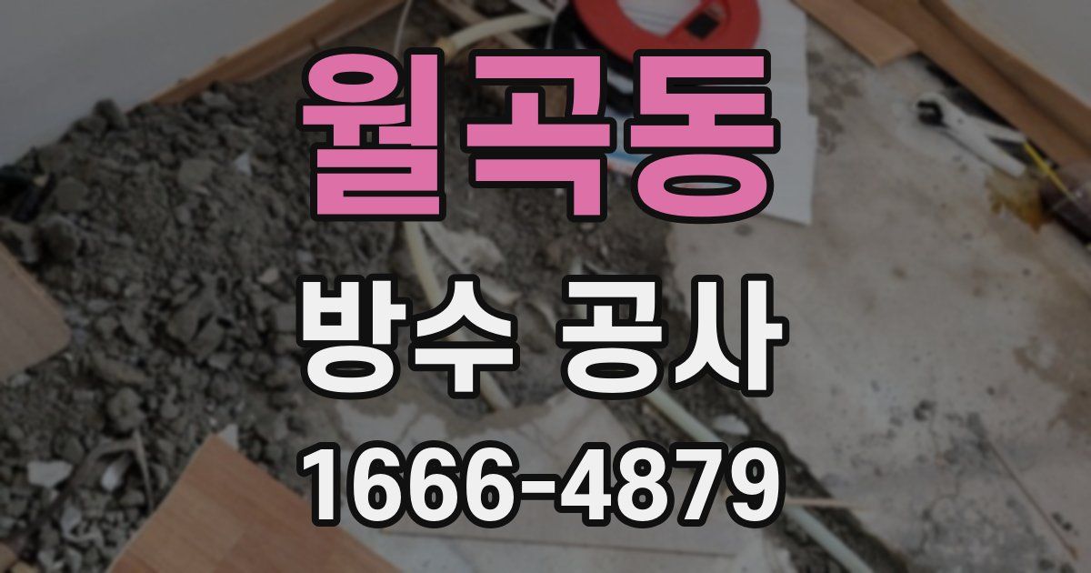 월곡동 방수 공사