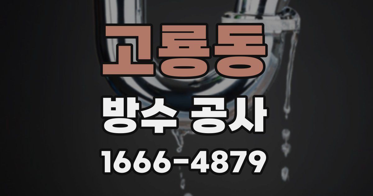고룡동 방수 공사