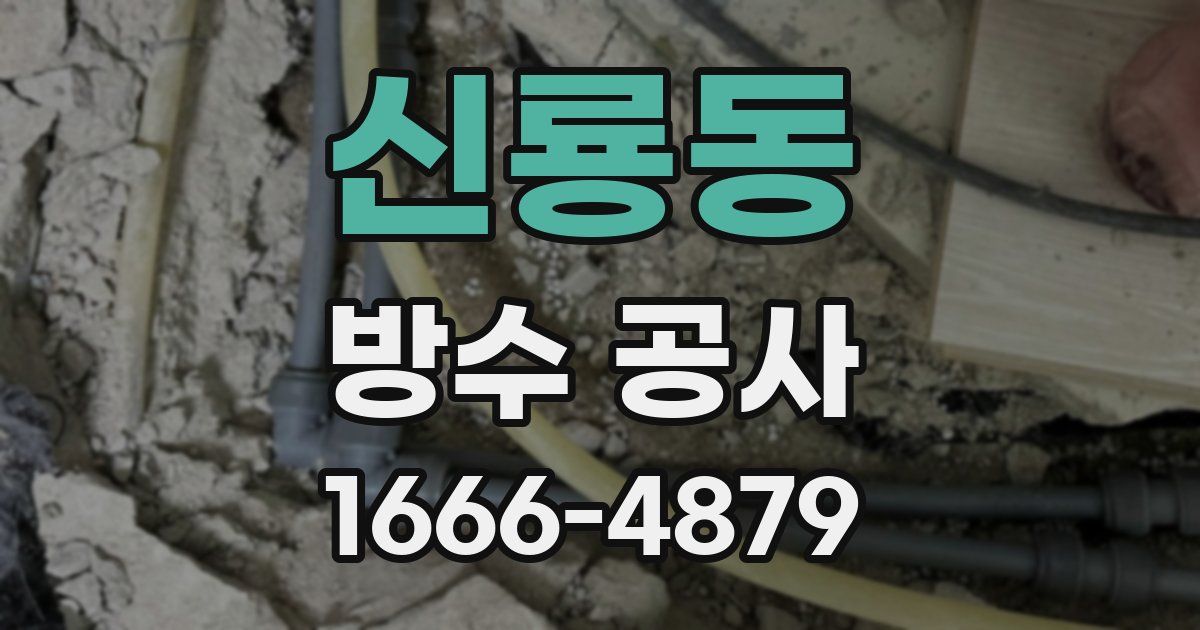신룡동 방수 공사