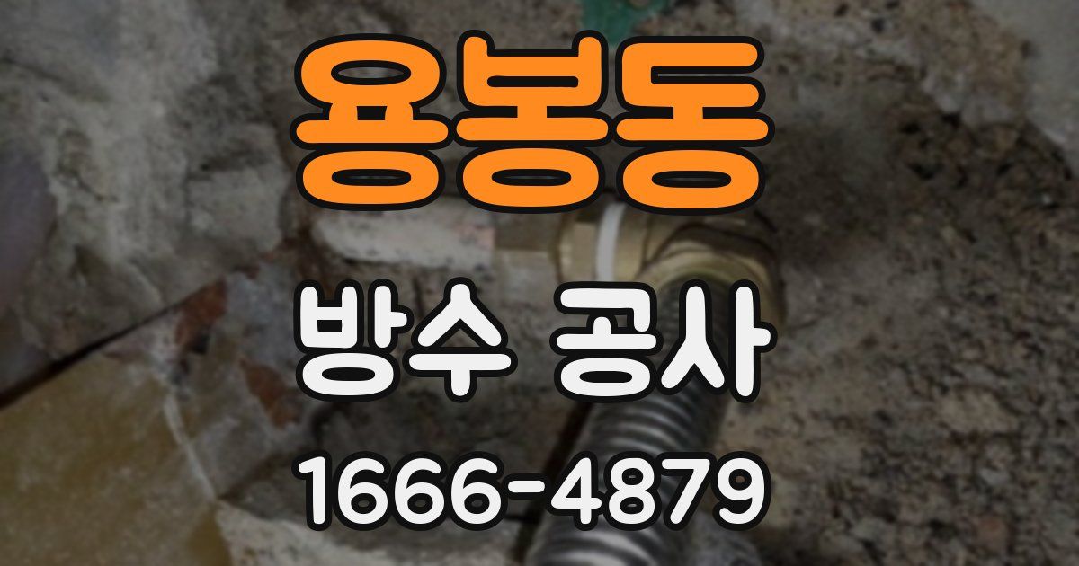 용봉동 방수 공사